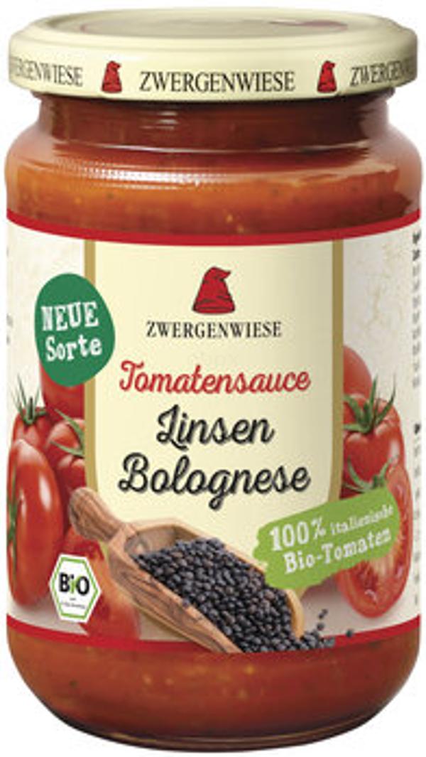 Produktfoto zu Tomatensauce Linsen Bolognese 340ml