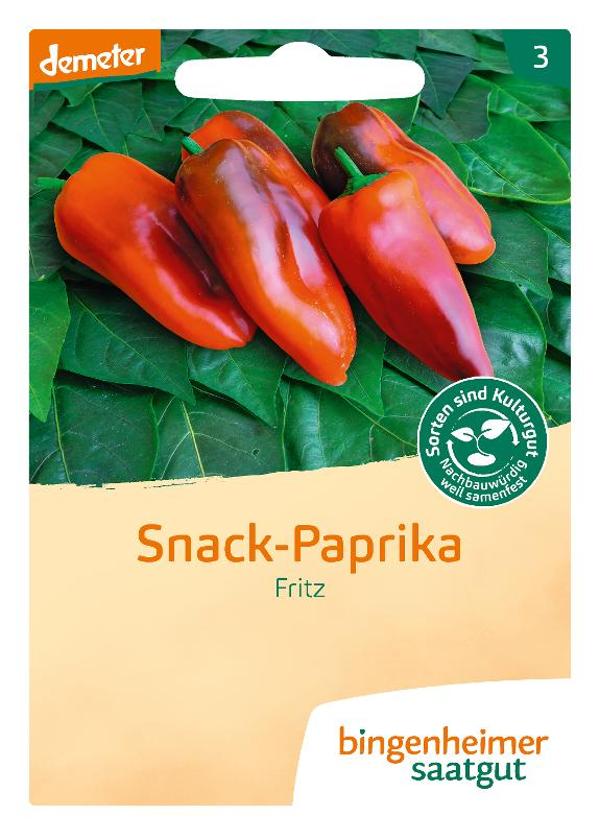 Produktfoto zu Saatgut Snack Paprika Fritz