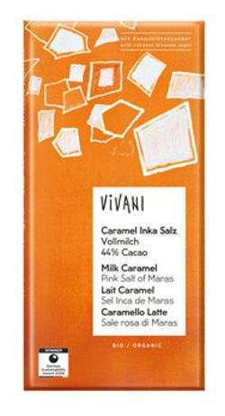 Vollmilchschokolade Caramel Inka Salz 80g