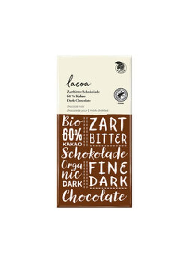 Produktfoto zu Zartbitter mit 60% Cacao von Lacoa 100 g