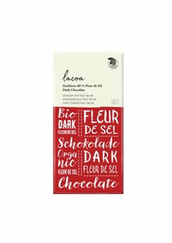 Produktfoto zu Zartbitter Schokolade Fleur de Sel von Lacoa 80 g