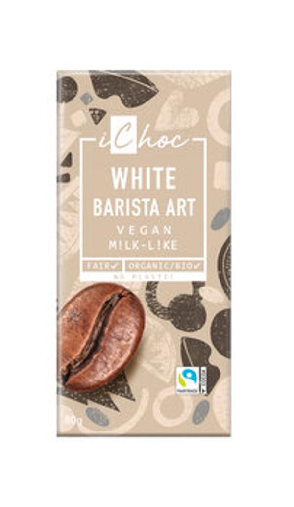 Produktfoto zu Schokolade iChoc White Barista Art 80g