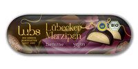 Lübecker Marzipanbrot m. Rohrohrzucker und ZB-Schoko, Bio, veg