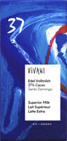 Edel Vollmilch Schokolade 37% Cacao Santo Domingo
