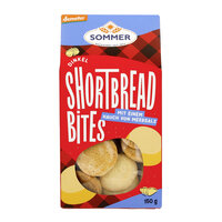 Dinkel Shortbread Bites mit einem Hauch von Meersalz