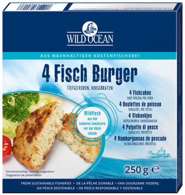 Produktfoto zu Fisch-Burger 4er-Pack