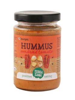 Hummus mit sonnengetrockneten Tomate