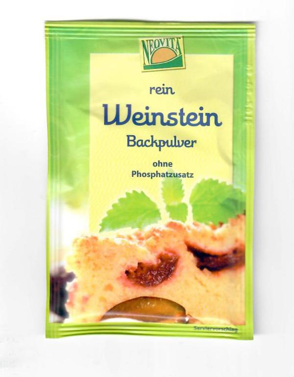 Produktfoto zu Weinstein Backpulver, 4 Tüten