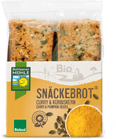 Snäckebrot Curry & Kürbiskern