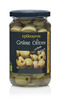 Grüne Oliven entsteint aus Griechenland