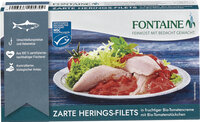 Zarte Heringsfilets in Bio-Tomatencreme mit Tomatenstückchen