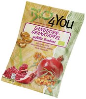 Bio-Bonbon-Sanddorn-Granatapfel, gefüllt