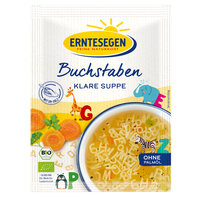Buchstaben Klare Suppe Bio