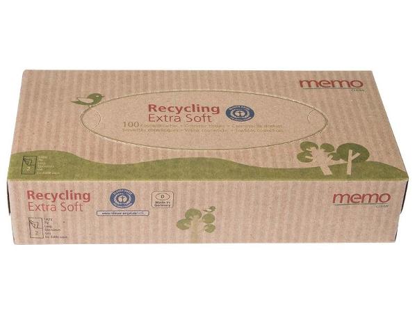 Produktfoto zu Recycling Kosmetiktücher extra Soft, 2-lagig