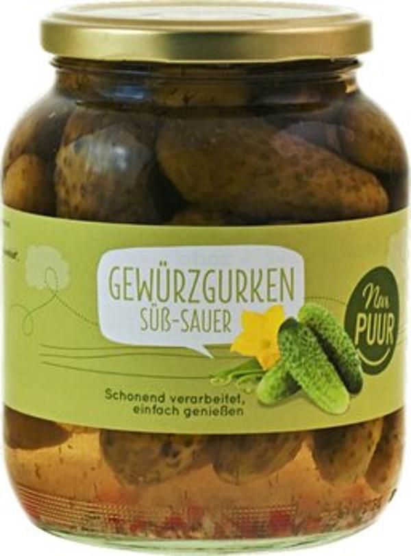 Produktfoto zu Gewürzgurken süß sauer, 680 g