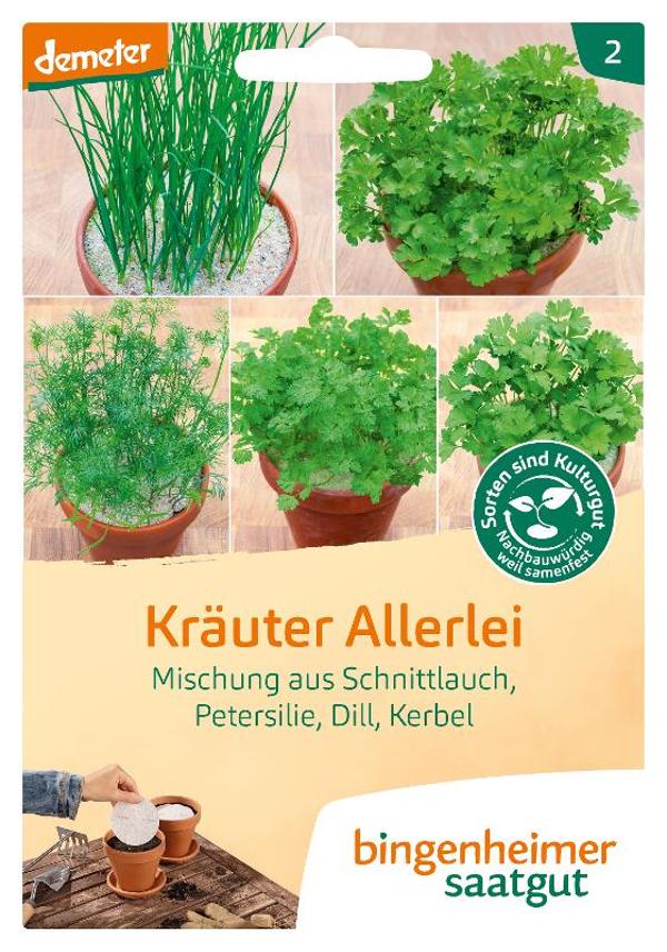 Produktfoto zu Saatgut Küchenkräuter Allerlei Saatscheiben