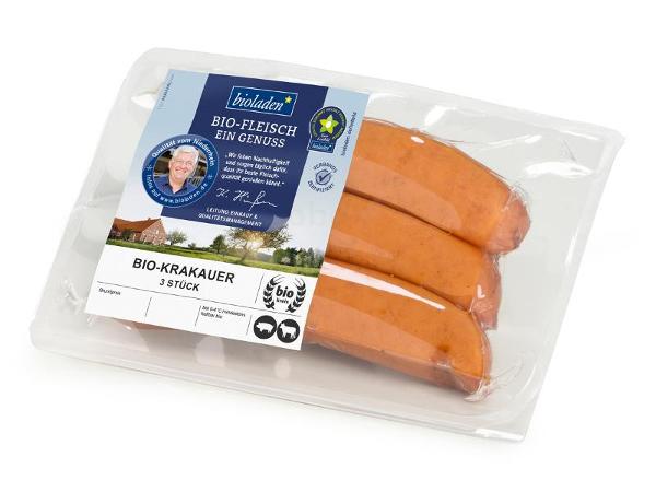 Produktfoto zu Krakauer vom Schwein und Rind, 3x80 g