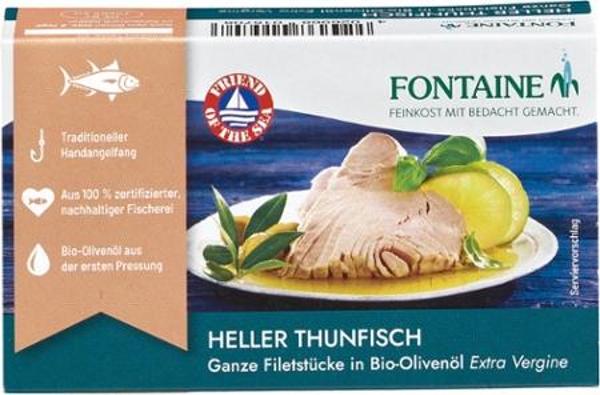 Produktfoto zu Thunfisch hell in Olivenöl, 120 g