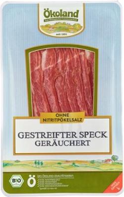 Speck gestreift geschnitten, 100 g