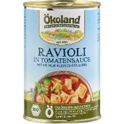 Ravioli mit Fleischfüllung in Tomatensauce