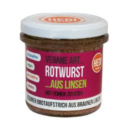 Vegane Art Rotwurst aus braunen Linsen, 140 g