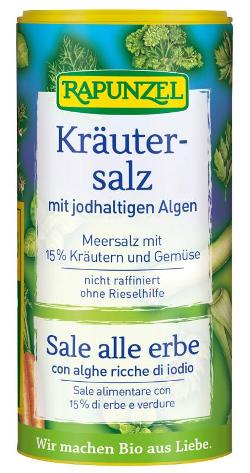 Kräutersalz jodiert Streudose, 125 g