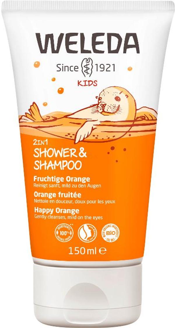 Produktfoto zu Kids 2in1 Shower & Shampoo Fruchtige Orange, 150 ml