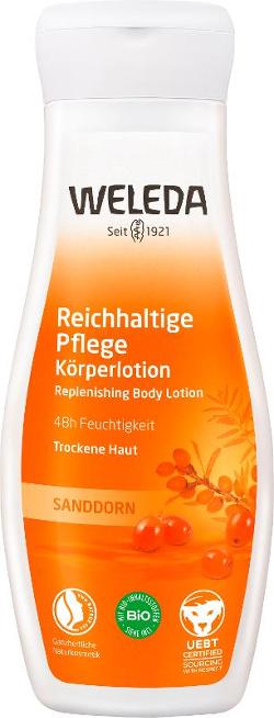 Reichhaltige Pflege Körperlotion mit Sanddorn, 200 ml