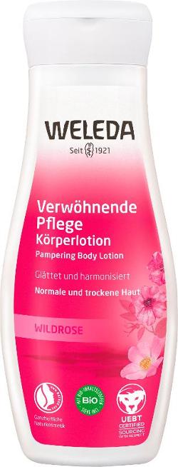 Verwöhnende Pflege Körperlotion mit Wildrose, 200 ml