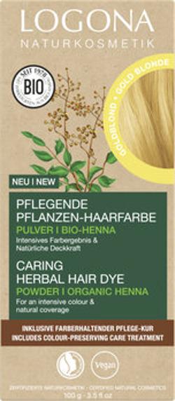 Pflegende Pflanzen-Haarfarbe Pulver Goldblond