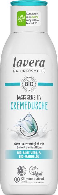 Basis sensitiv Cremedusche, 250 ml - 1,99 € statt 4,49 €, MHD 08.2024