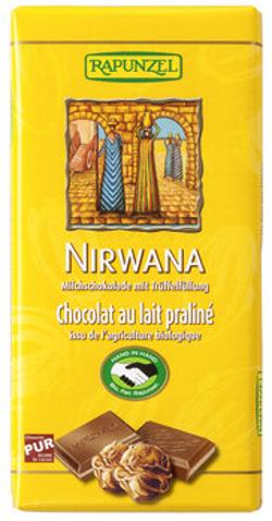 Nirwana Milchschokolade mit Praliné-Füllung, 100 g