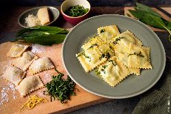 Rezeptkarte Bärlauch-Ravioli