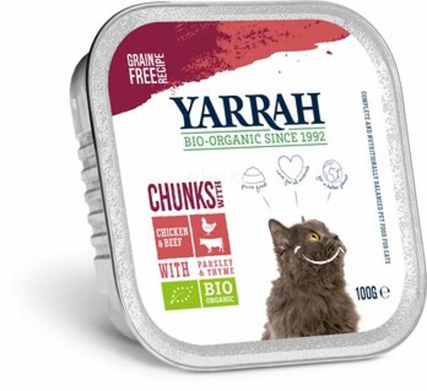 Produktfoto zu Katzenfutter Huhn-Rind Bröckchen, 100 g