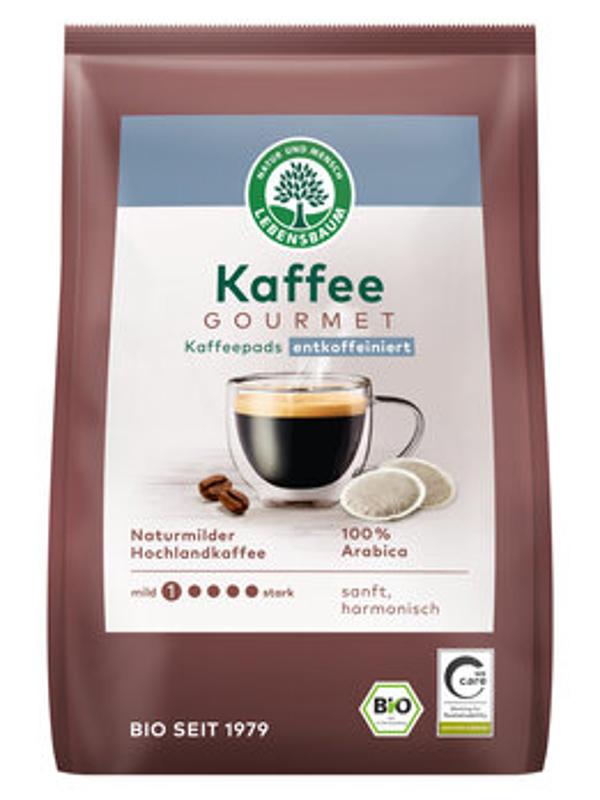 Produktfoto zu Kaffeepads Gourmet koffeinfrei, 18 Pads