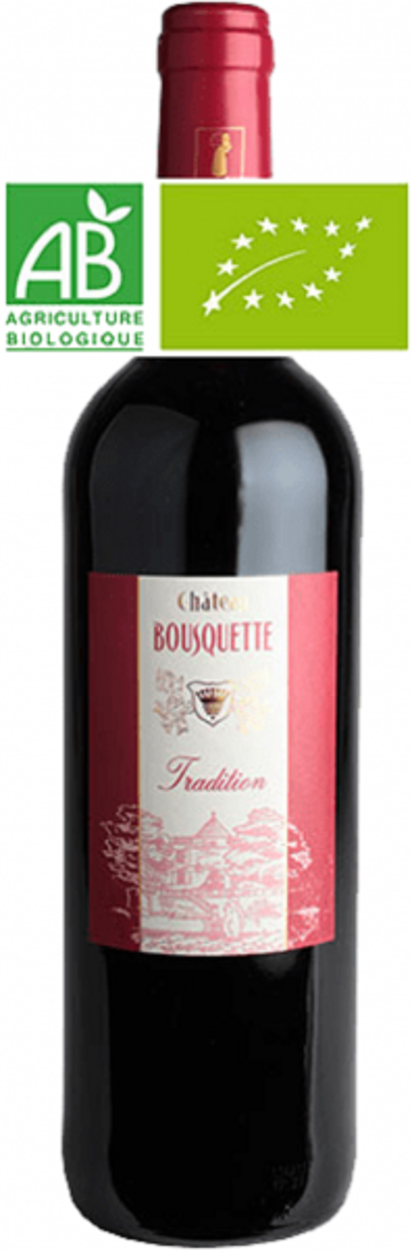 Produktfoto zu Chateau Bousquette Tradition rot, 0,75 l