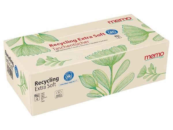 Produktfoto zu Recycling Taschentücher Extra Soft in der Spenderbox, 4-lagig