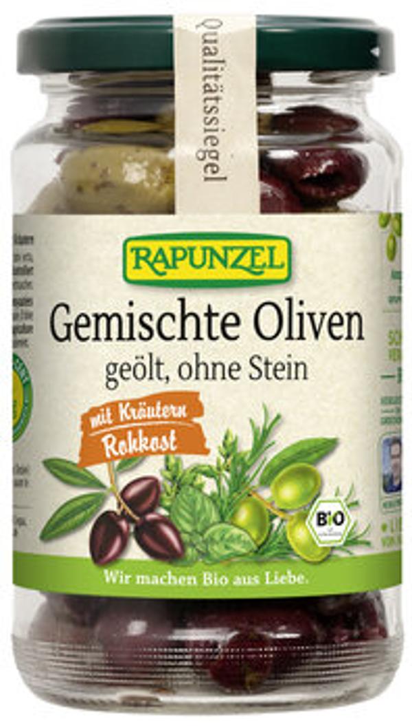 Produktfoto zu Gemischte Oliven geölt ohne Stein, 170 g