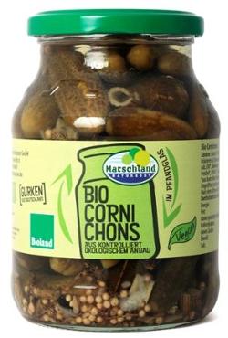 Bioland Bio-Cornichons im Pfandglas, 540 ml