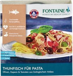Thunfisch für Pasta Oliven, Kapern & Tomaten, 200 g