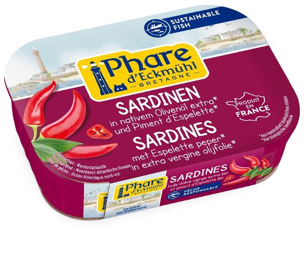 Produktfoto zu Sardinen mit Olivenöl und Piment d'Espelette, 135 g