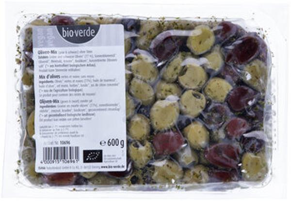 Produktfoto zu Oliven-Mix ohne Stein mariniert, 600 g