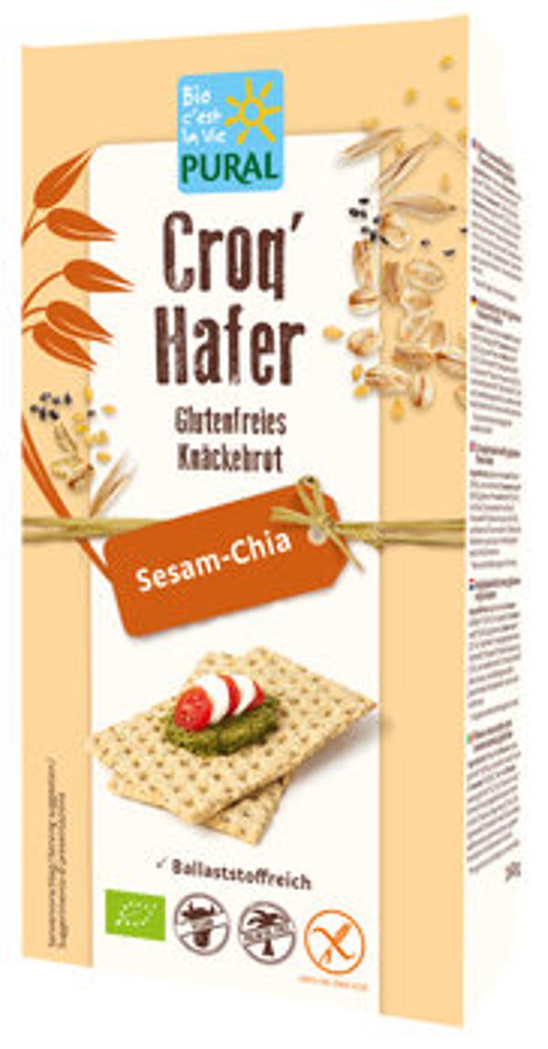 Produktfoto zu Croq'Hafer Sesam-Chia Knäckebrot, 160 g