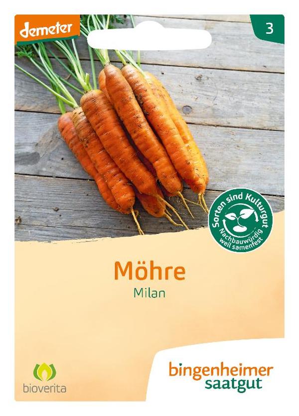 Produktfoto zu Saatgut Früh-Möhren Milan