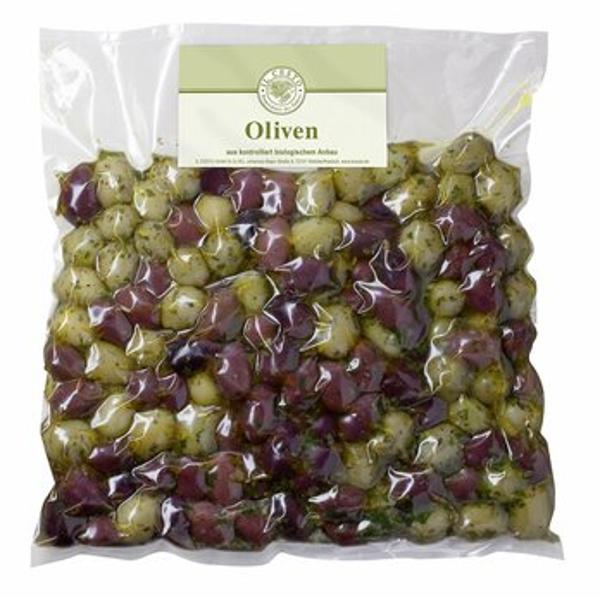 Produktfoto zu Oliven mix schwarz-grün mariniert