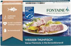 Thunfisch weiß in Sonnenblumenöl, 120 g