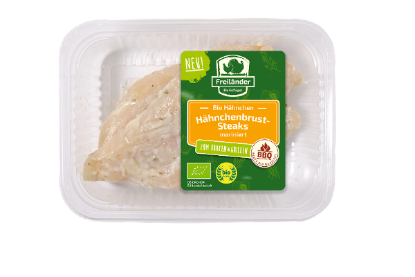 Produktfoto zu Hähnchenbruststeak mariniert Joghurt-Knoblauch, 0,35 kg