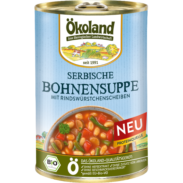 Produktfoto zu Serbische Bohnensuppe mit Rindswürstchen, 400 g