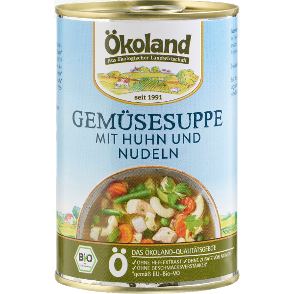Produktfoto zu Gemüsesuppe mit Huhn, 400 g