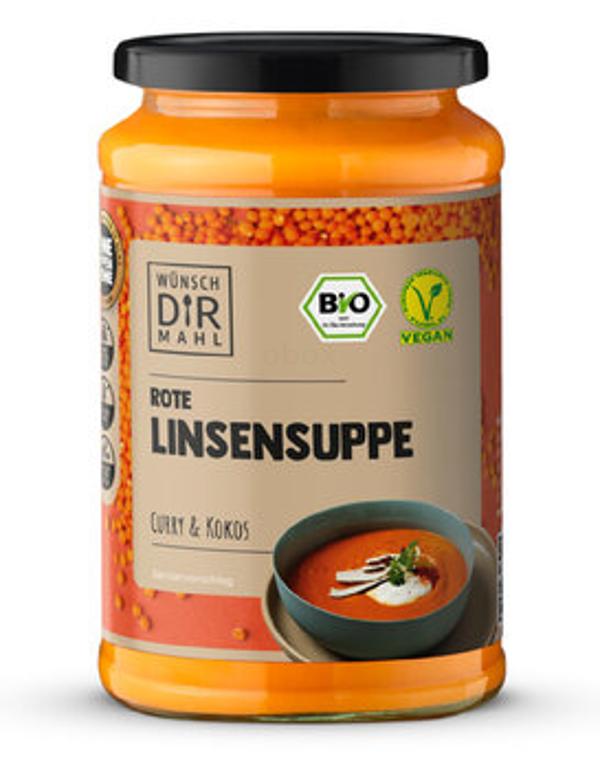 Produktfoto zu Rote Linsensuppe Curry Kokos, 380 ml